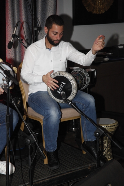 Charbel Khalil and the band at Burj on Bay 